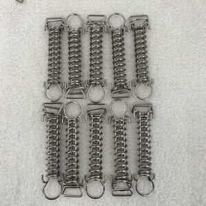 Swimming Pool Safety Cover Springs Single Coil Stainless Steel 7" Long Set of 10